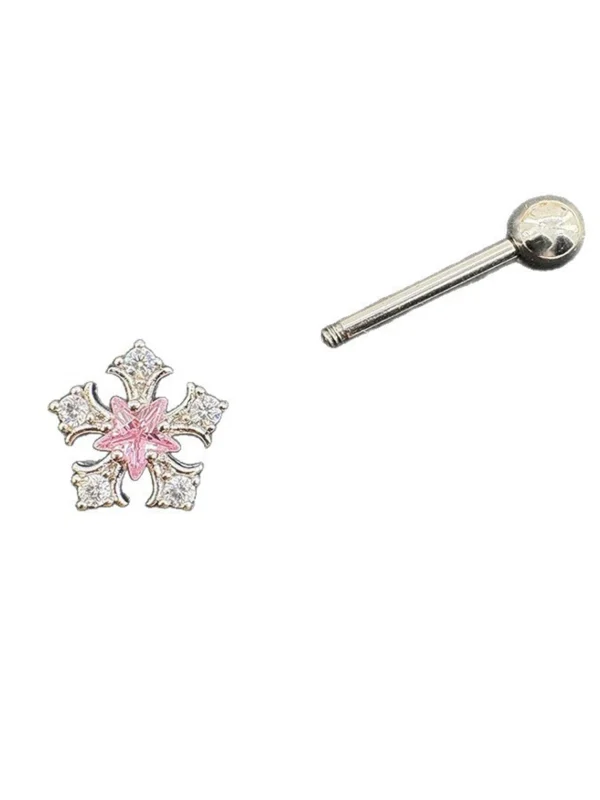 body-jeweller-snowflake-tongue-stud-3 Body Jewellery Snowflake Tongue Stud L130