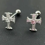 body-jewellery-cross-tongue-stud-4 Body Jewellery Cross Tongue Stud L118
