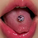body-jewellery-leopard-tongue-stud-3 Bubbleoo leopard tongue stud L112 worn in mouth