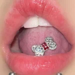 body-jewellery-shiny-bone-tongue-stud-3 Body Jewellery Shiny Bow Tongue Stud L117